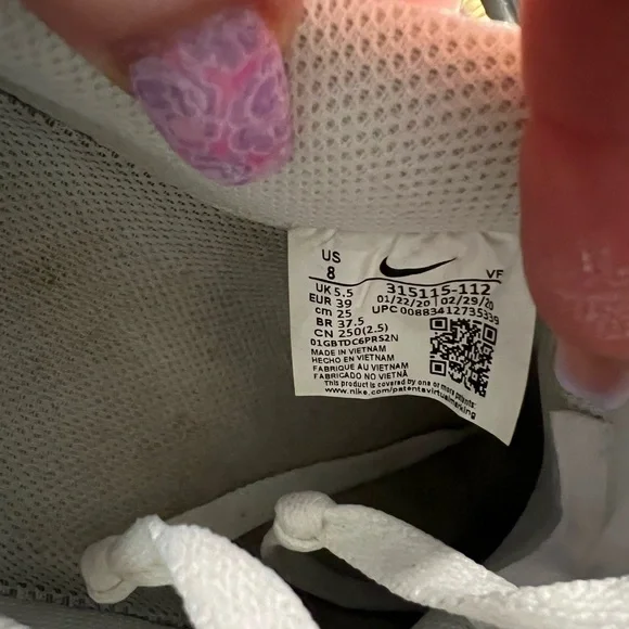 Nike Air Force 1 Low White Sneakers - Picture 8 of 8